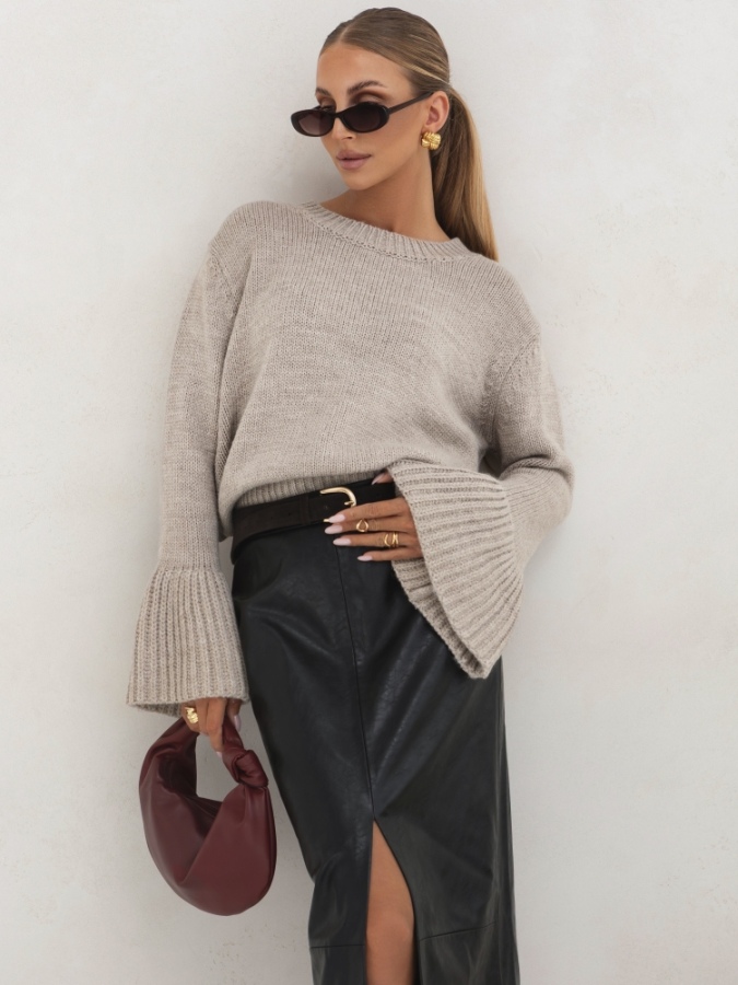 Nalla Beige Sweater - Image 4