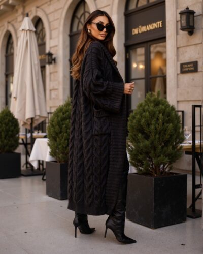 Monni Black Cardigan