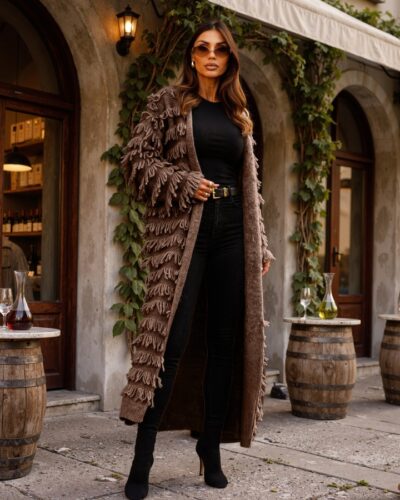 Νoody Choco Cardigan