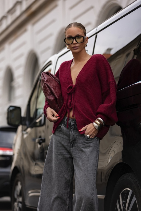 Odessa Burgundy Sweater - Image 3