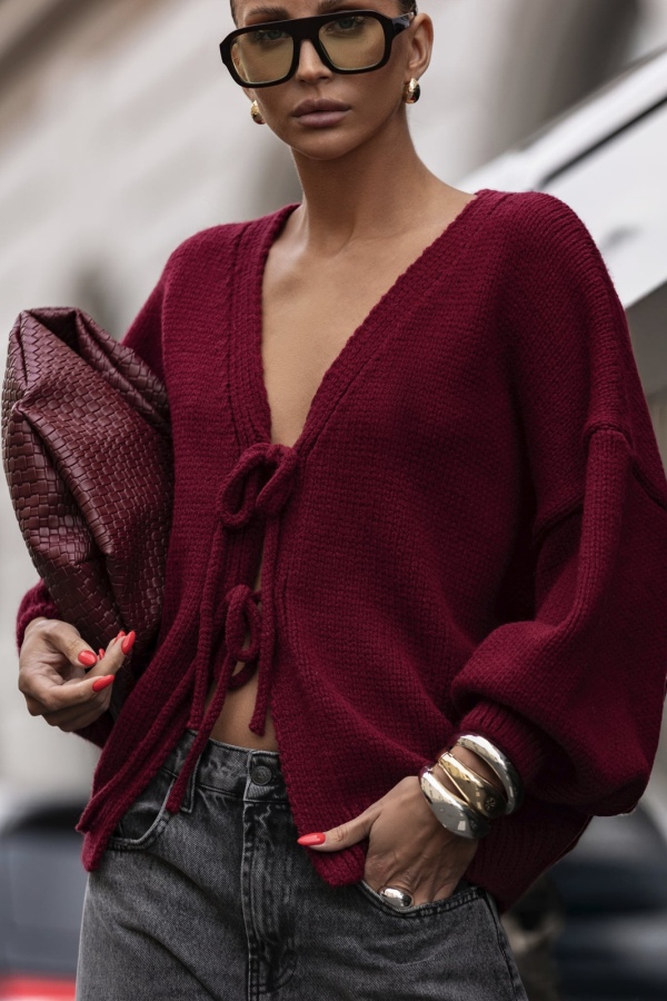 Odessa Burgundy Sweater - Image 2