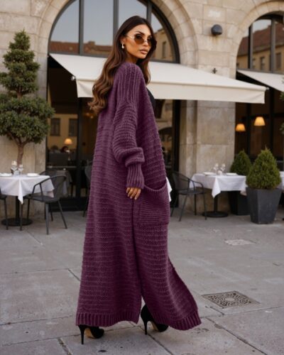 Sonia Plum Cardigan