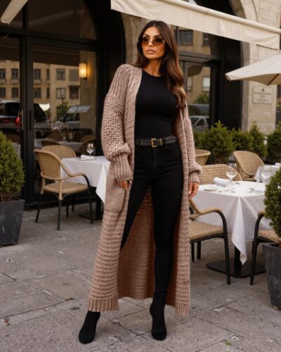 Sonia Light Brown Cardigan