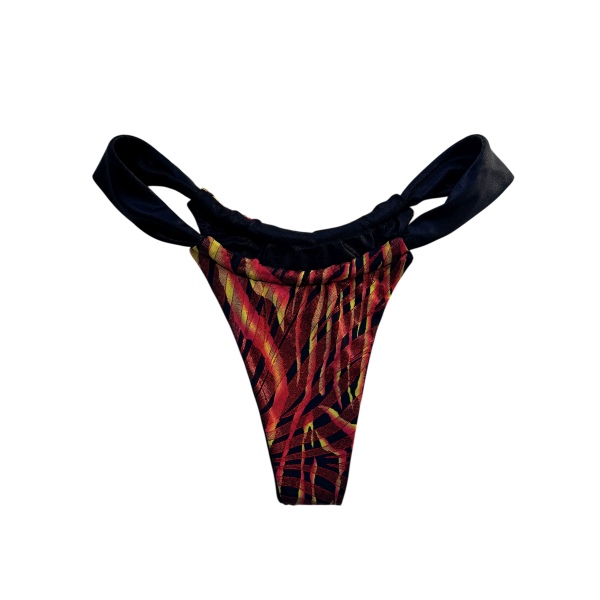 Reversible Bikini Black x Fire Tiger - Image 4