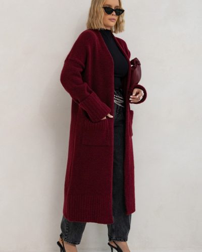 Gloria Burgundy Cardigan